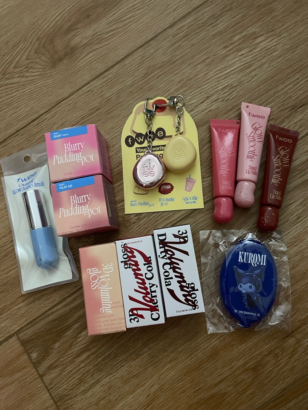 fwee Pink Lip Balm & Body Care Set - Pink bundle